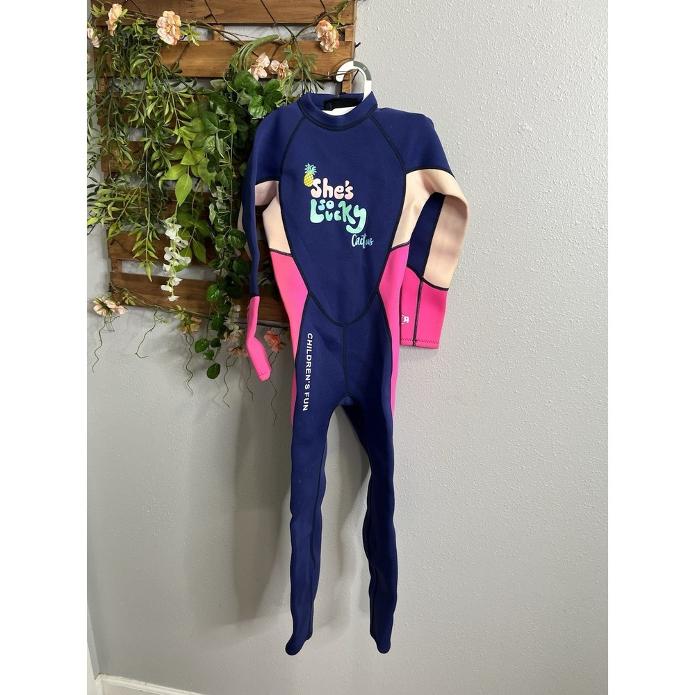 Dive And Sail Pink Blue Recreational Wetsuit XXL Girls  X-Manta‎